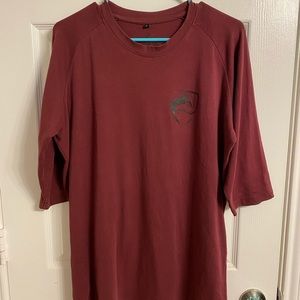 Alphalete Mens 3/4 sleeve Baseball Shirt